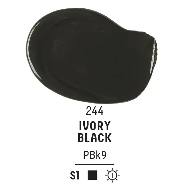 Liquitex Basics akrilna boja, 22 ml - 244, ivory black