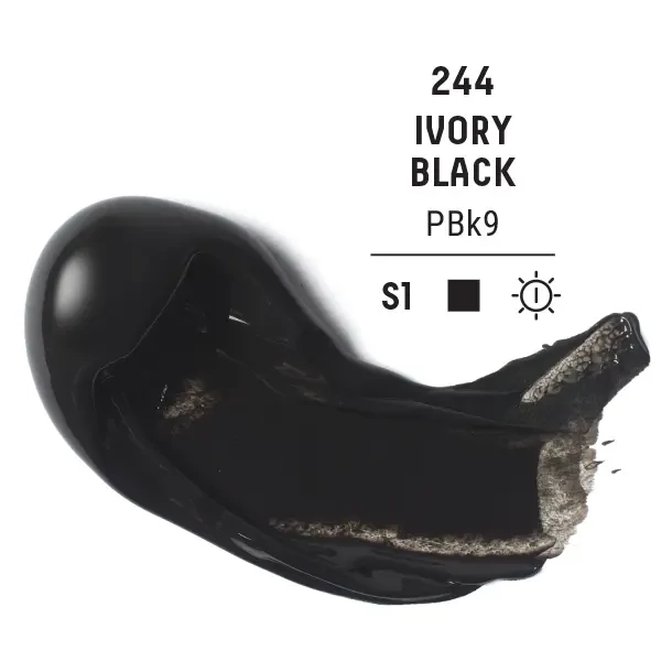 Liquitex Heavy Body akrilna boja, 59 ml - 244, ivory black