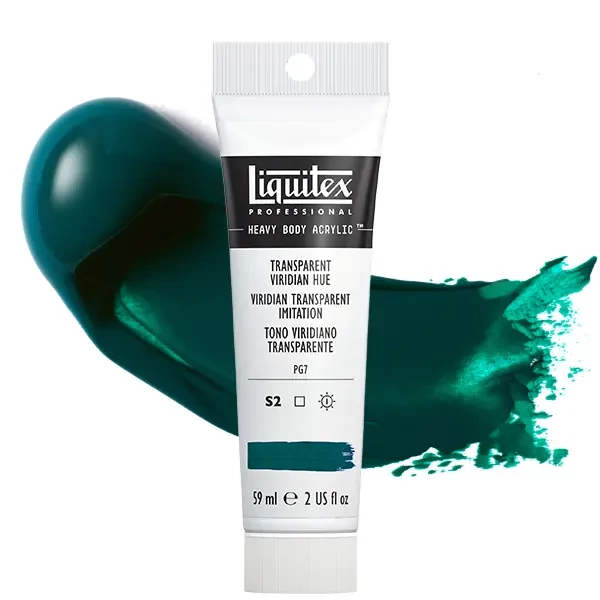Liquitex Heavy Body akrilna boja, 59 ml - 327, transparent viridian hue