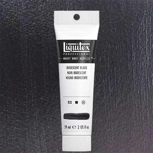 Liquitex Heavy Body akrilna boja, 59 ml - 338, iridescent black