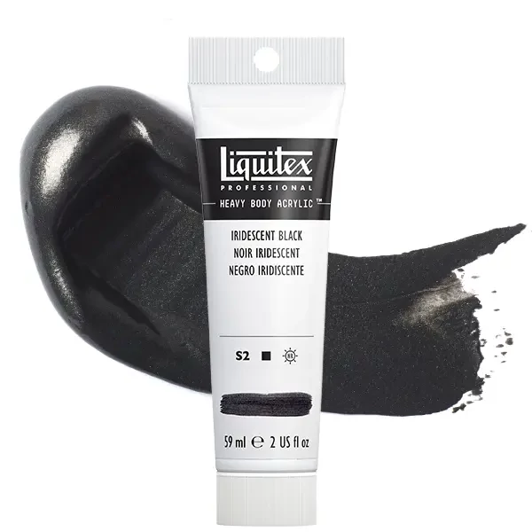 Liquitex Heavy Body akrilna boja, 59 ml - 338, iridescent black