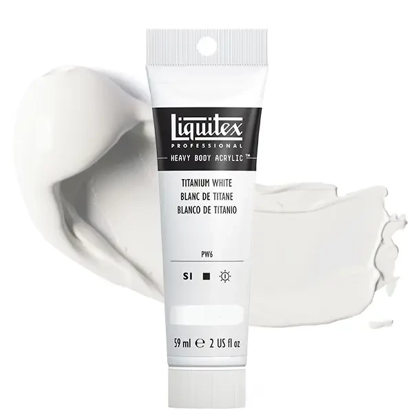 Liquitex Heavy Body akrilna boja, 59 ml - 432, titanium white