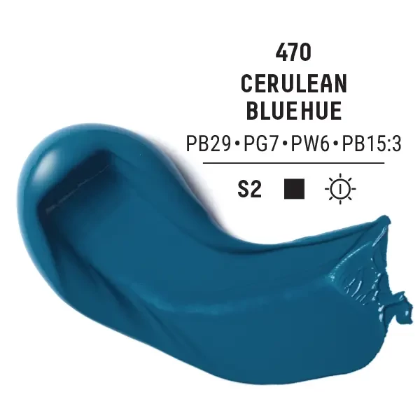 Liquitex Heavy Body akrilna boja, 59 ml - 470, cerulean blue hue