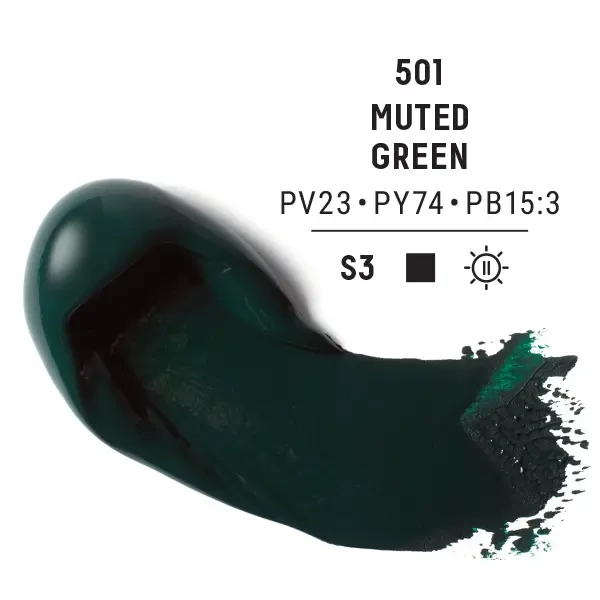 Liquitex Heavy Body akrilna boja, 59 ml - 501, muted green