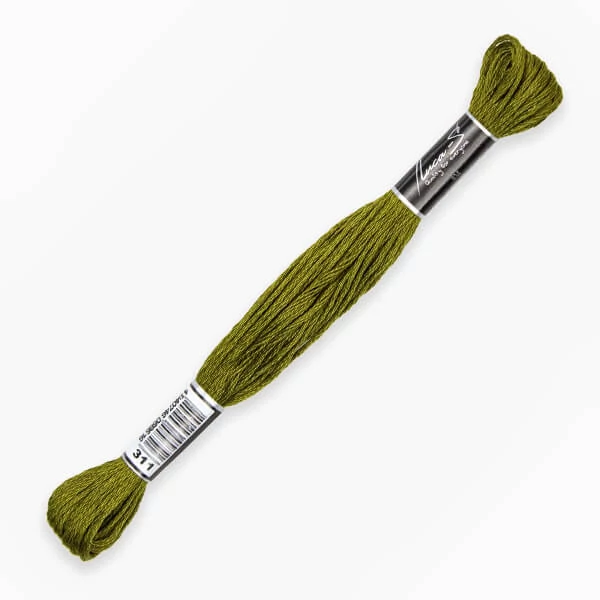 Konac za vezenje, Luca'S Stranded Cotton, 8 m - 311 (Puppets-542 / DMC-730 / Anchor-924)