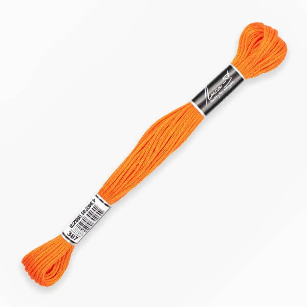 Konac za vezenje, Luca'S Stranded Cotton, 8 m - 387 (Puppets-7329 / DMC-608 / Anchor-333)