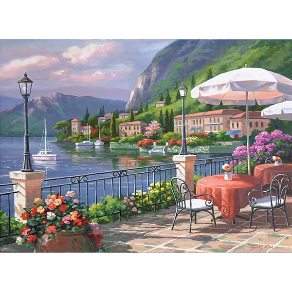 Set za bojanje s brojevima, akrilna boja+kist, 29x39 cm - nedjeljni ručak