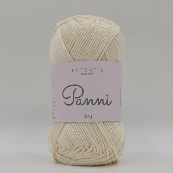 Pamučna pređa Panni, 50 g - 003, krema (Catania 130)