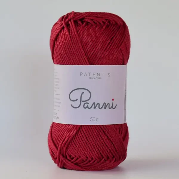 Pamučna pređa Panni, 50 g - 043, trešnja crvena (Catania 424)