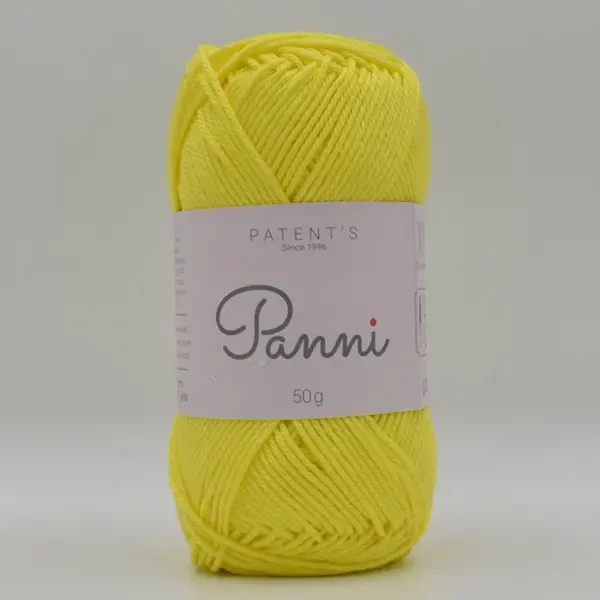 Pamučna pređa Panni, 50 g - 060, limun žuta (Catania 280)