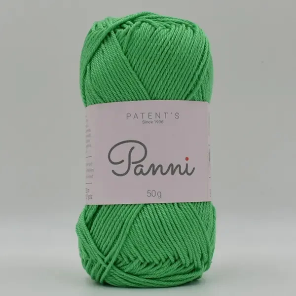 Pamučna pređa Panni, 50 g - 068, jarko zelena (Catania 389)