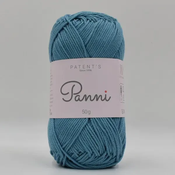 Pamučna pređa Panni, 50 g - 091, škriljevo plava (Catania 380)