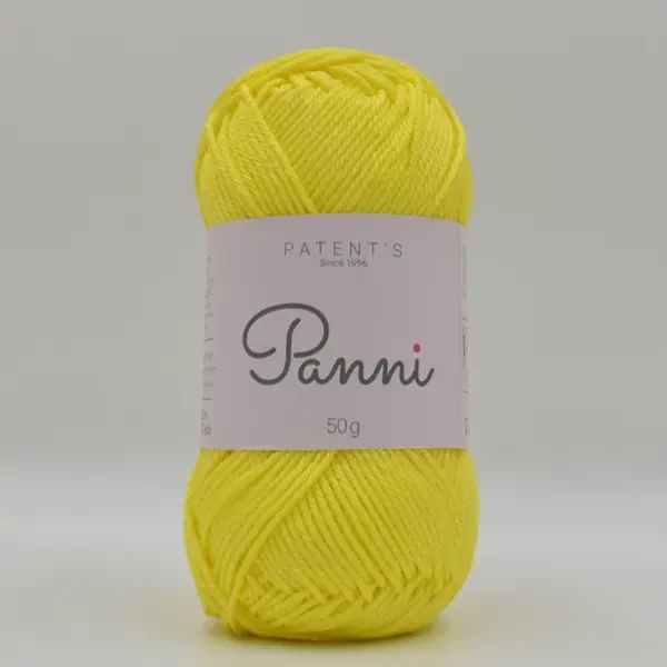 Pamučna pređa Panni, 50 g - 101, neonsko žuta (Catania 442)