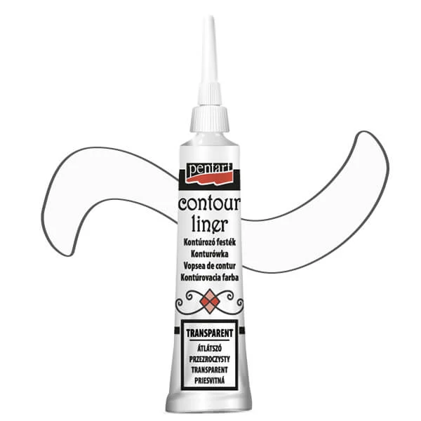 Pentart boja za konturiranje, univerzalna, 20 ml - prozirna, bezbojna