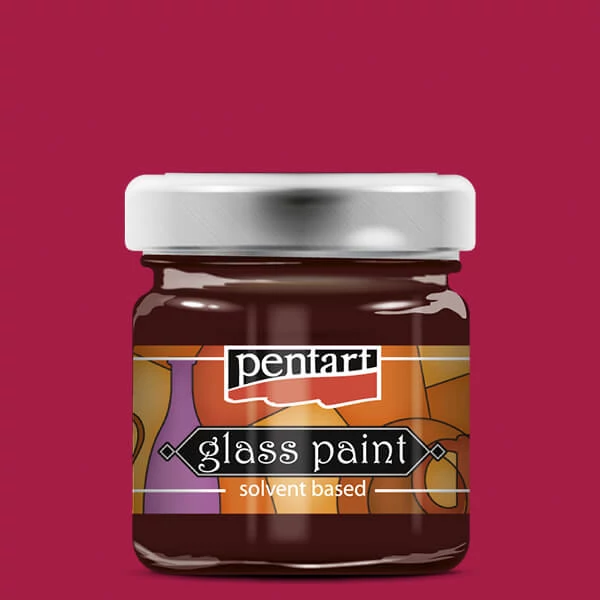 Pentart solventna boja za staklo, 30 ml - 25111 crno vino