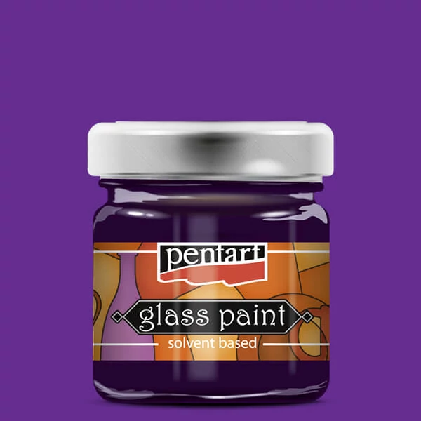 Pentart solventna boja za staklo, 30 ml - 25113 ljubičasta