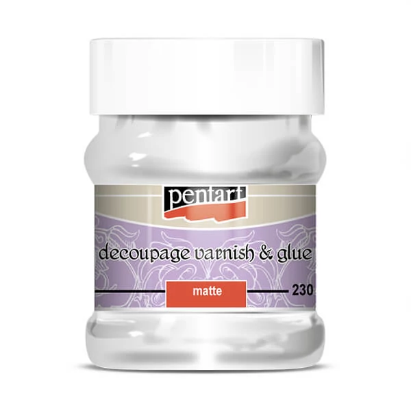 Pentart decoupage ljepilo lak, 230 ml - mat