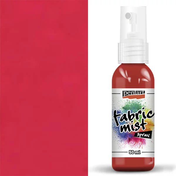 Pentart boja za tekstil u spreju, 50 ml - crvena