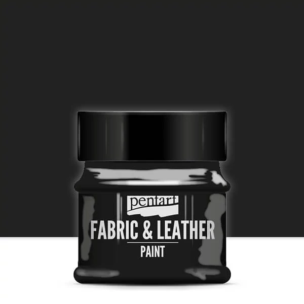 Pentart boja za tekstil i kožu, 50 ml - crna