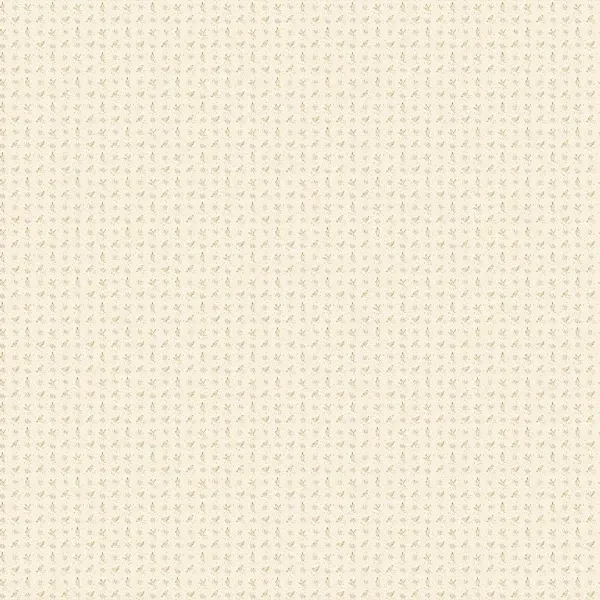 Patchwork tkanina - Makower - Wildflower Cottage 1598L Larks parchment