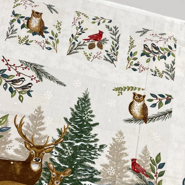 Patchwork tkanina - Moda - Woodland Winter by Deb Strain 56099-11 Panel, 60 cm