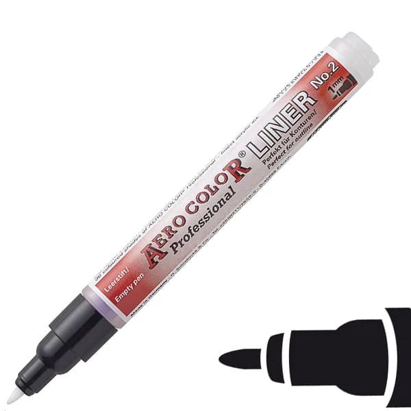 Schmincke AERO COLOR Professional LINER flomaster na ponovno punjenje - br. 2 (1 mm)