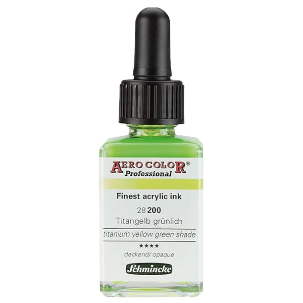 Schmincke AERO COLOR profesionalna boja za retuš pištolj, 28 ml - 200, titan žuto zelena nijansa