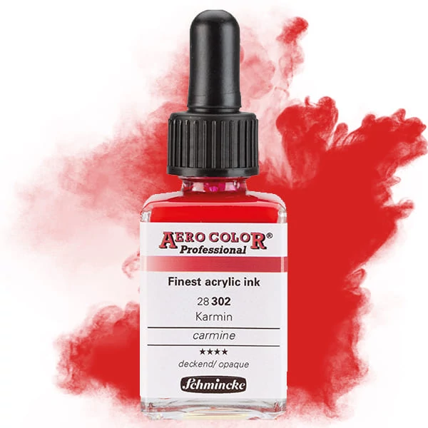 Schmincke AERO COLOR profesionalna boja za pištolj za retuširanje, 28 ml- 302, carmine