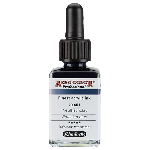 Schmincke AERO COLOR profesionalna boja za pištolj za retuširanje, 28 ml- 401, prussian blue