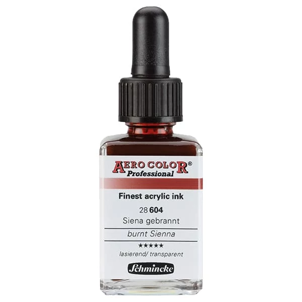Schmincke AERO COLOR profesionalna boja za pištolj za retuširanje, 28 ml- 604, burnt sienna
