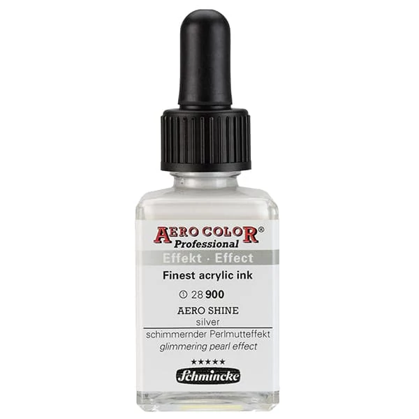 Schmincke AERO COLOR profesionalna boja za pištolj za retuširanje, 28 ml- 900, AERO SHINE silver