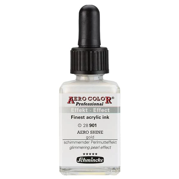 Schmincke AERO COLOR profesionalna boja za pištolj za retuširanje, 28 ml- 901, AERO SHINE gold