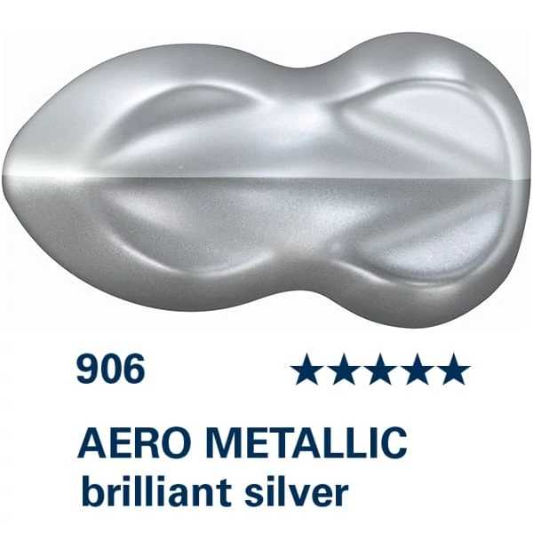 Schmincke AERO COLOR profesionalna boja za pištolj za retuširanje, 28 ml- 906, AERO METALLIC brilliant silver