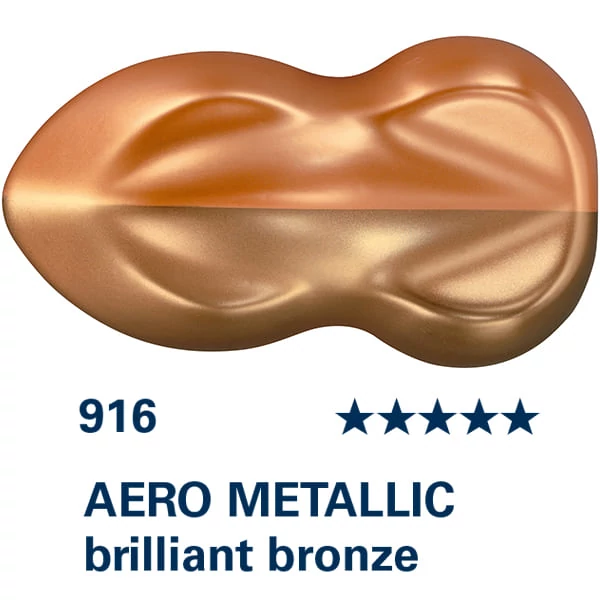 Schmincke AERO COLOR profesionalna boja za pištolj za retuširanje, 28 ml- 916, AERO METALLIC brilliant bronze