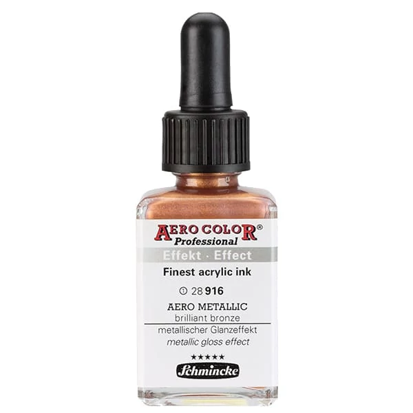 Schmincke AERO COLOR profesionalna boja za pištolj za retuširanje, 28 ml- 916, AERO METALLIC brilliant bronze