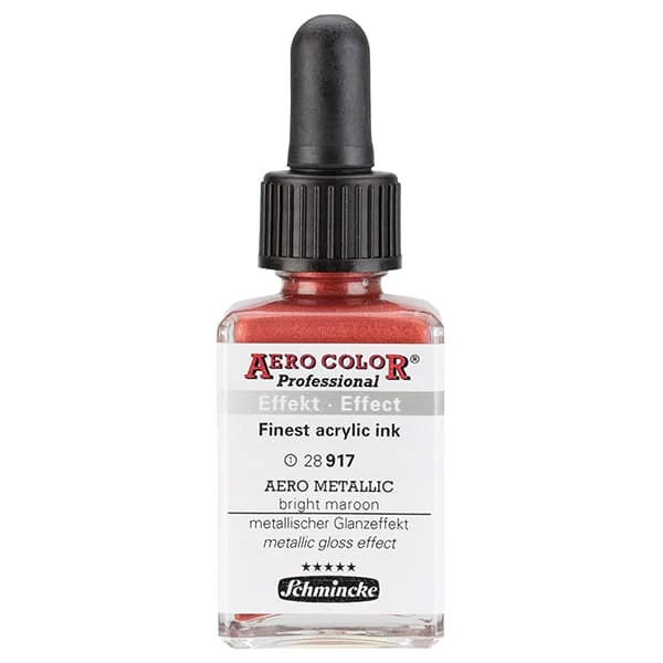 Schmincke AERO COLOR profesionalna boja za pištolj za retuširanje, 28 ml- 917, AERO METALLIC bright maroon