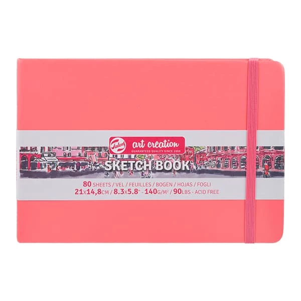 Talens Art Creation Sketch Book blok za crtanje i skiciranje, 140 g, 80 listova - A5 pejzaž, koraljni