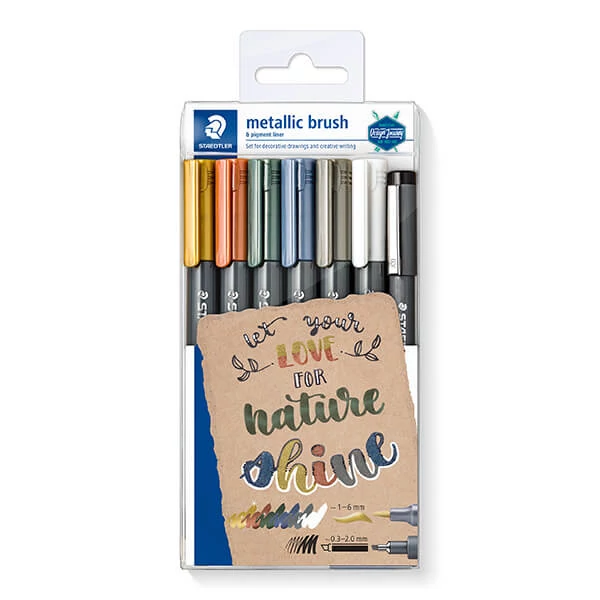 Set kista od filca, Staedtler, Design Journey, metalik, 1-6 mm - 6 kom