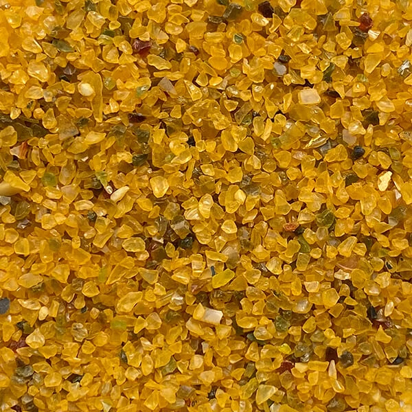 Jesmonite GlassRoxx staklene granule, 150 g - sunny yellow