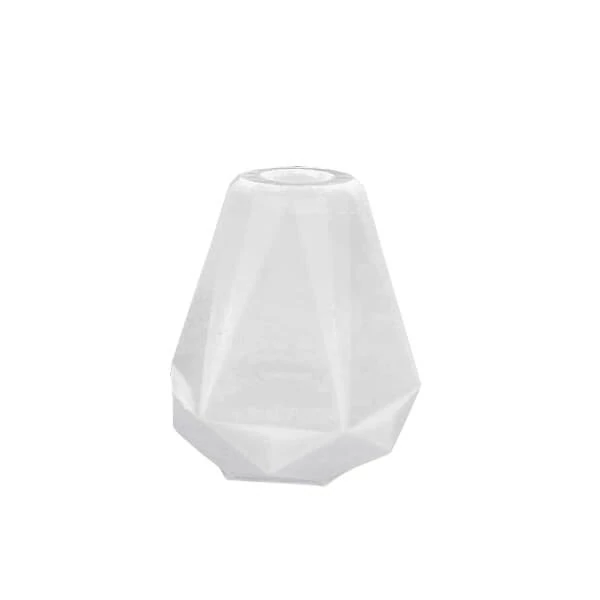 Jesmonite silikonski kalup za akril i umjetnu smolu - facetirana vaza, 7x7 cm