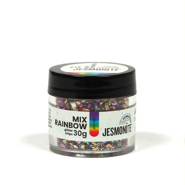 Jesmonite Glitter Chips staklene granule, 30 g - duga