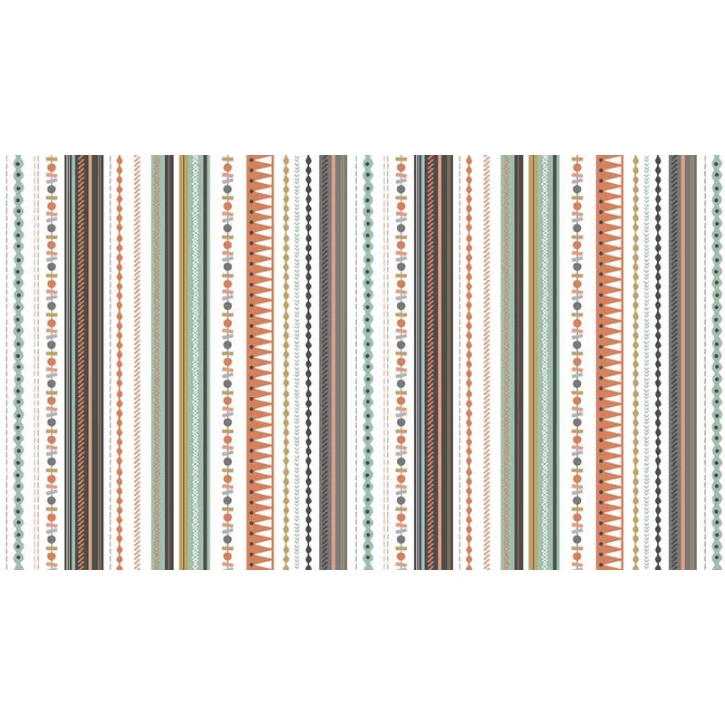 Patchwork tkanina - Makower- Christmas Modern Metallic 1803/S Stripe
