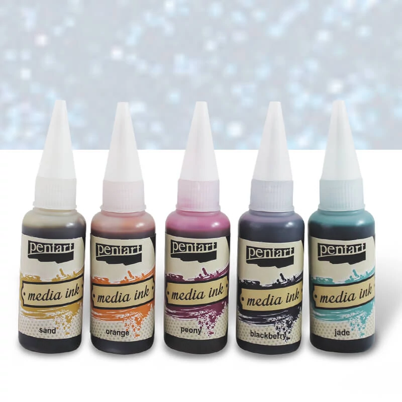 Pentart Media ink, tuš boja, 20 ml - duga