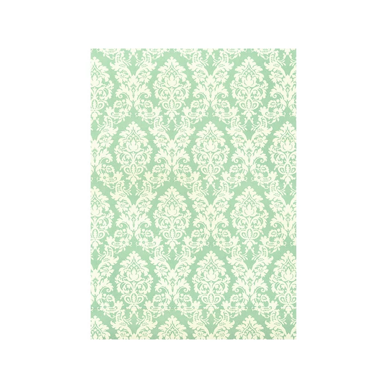 Tassotti decoupage papir - brokat, akvamarin