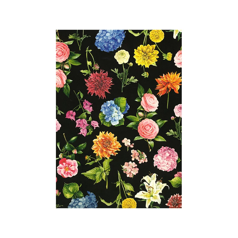 Tassotti decoupage papir - crni cvjetni