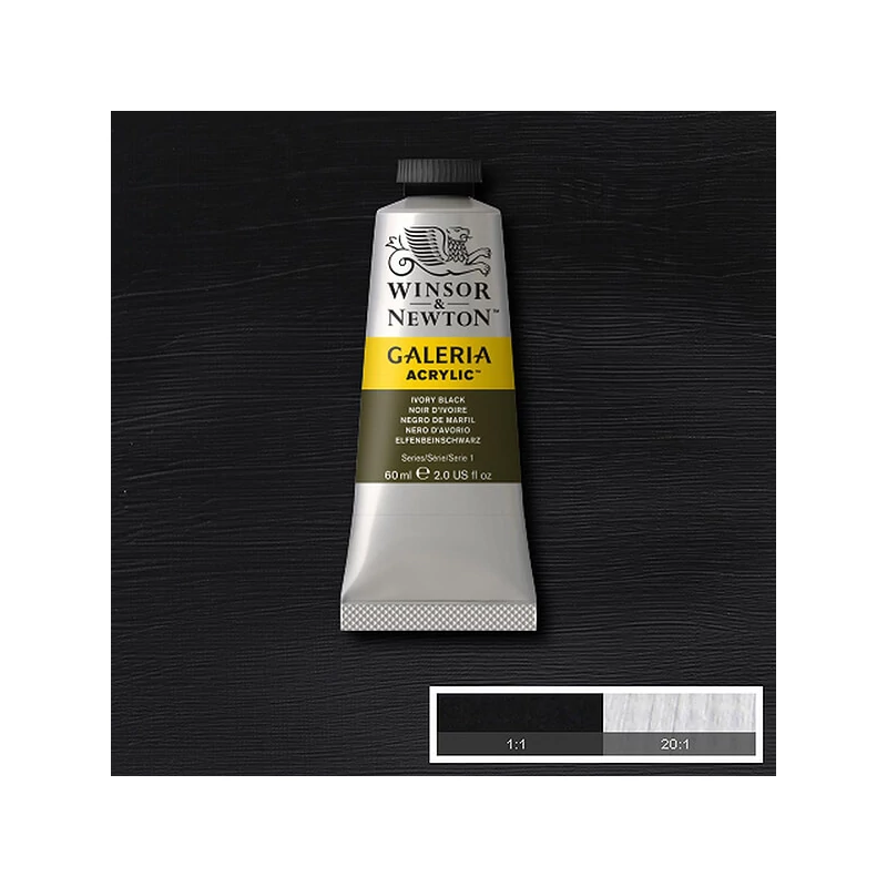Winsor&Newton Galeria akrilna boja, 60 ml - 331, ivory black
