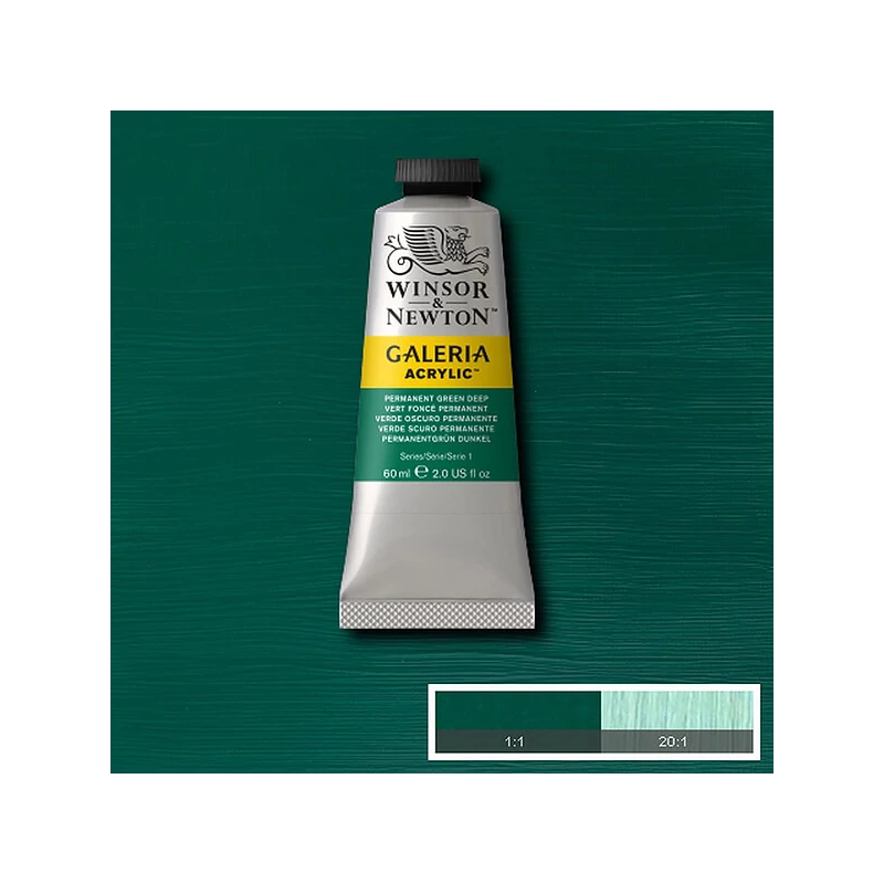 Winsor&Newton Galeria akrilna boja, 60 ml - 482, permanent green deep