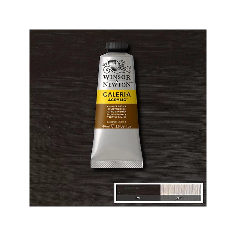 Winsor&Newton Galeria akrilna boja, 60 ml - 676, Van Dyck brown