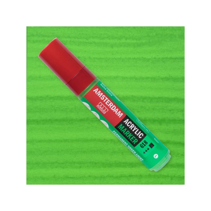 Talens Amsterdam akril filctoll, L, 618, permanent green light