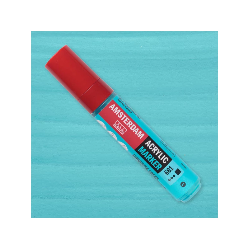 Talens Amsterdam akril filctoll, L, 661 - turquoise green